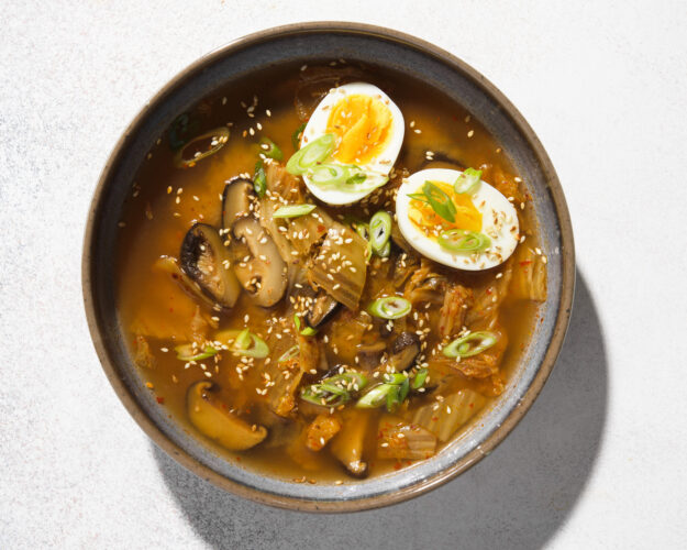 Transform Asian kitchen staples into an umami-packed vegetarian soup